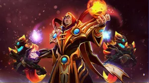 The Master Of Spells - Dota 2 Invoker In Action Wallpaper