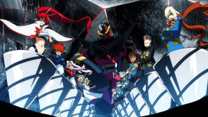 The Members Of Team Gurren Lagann Unite Wallpaper