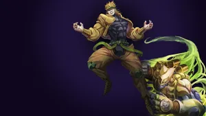 The Menacing Dio Brando In Action Wallpaper