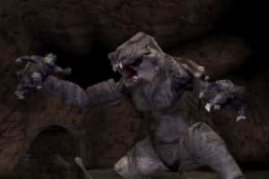 The Menacing Rancor Ready To Attack. Wallpaper