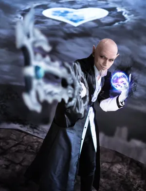 The Menacing Xehanort From Kingdom Hearts, Wielding His Keyblade And Orchestrating Darkness. Wallpaper