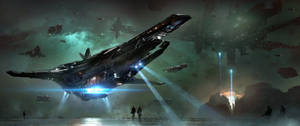 The Merchantman Star Citizen Wallpaper