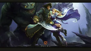 The Mesmerizing And Fearless Crystal Maiden Wielding Her Frost Powers Wallpaper