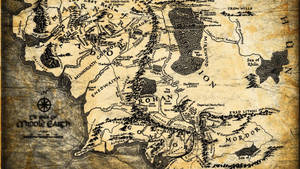 The Middle-earth Map Of J.r.r. Tolkien's Epic Fantasy 