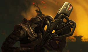 The Mighty Arbiter In Action Wallpaper