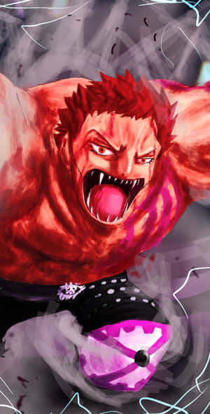 The Mighty Charlotte Katakuri In Action Wallpaper