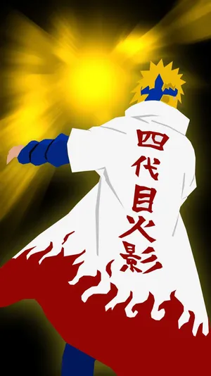 The Mighty Fourth Hokage, Leader And Protector Of Konohagakure Wallpaper