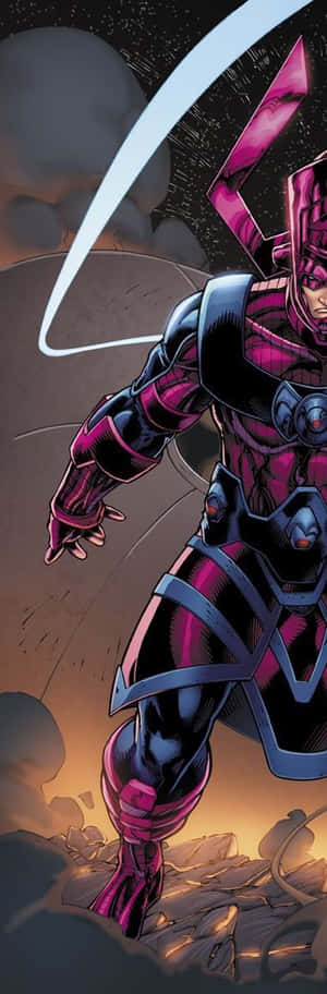 The Mighty Galactus Approaching Earth Wallpaper