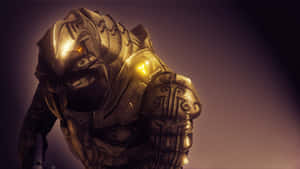 The Mighty Halo Arbiter In Action Wallpaper