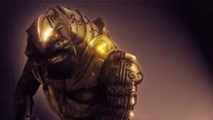 The Mighty Halo Arbiter In Action Wallpaper