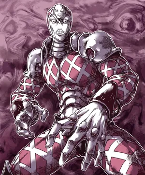 The Mighty King Crimson From Jojo's Bizarre Adventure Wallpaper