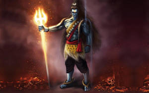 The Mighty Mahadev Rudra Avatar Desktop Wallpaper