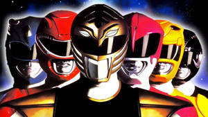 The Mighty Morphin Power Rangers In Action Wallpaper