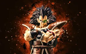 The Mighty Raditz, Member Of The Saiyan Warrior Race Wallpaper