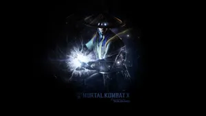 The Mighty Raiden Unleashes His Power In Mortal Kombat Wallpaper