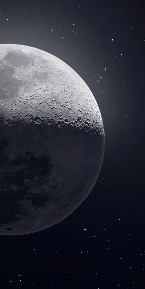The Moon Detailed Image Iphone Wallpaper