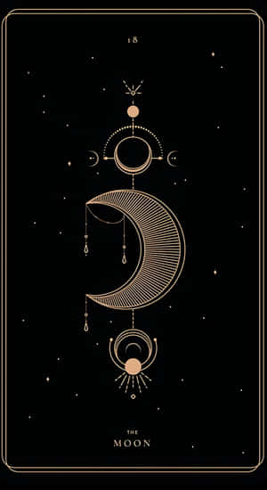 The Moon Tarot Card Wallpaper