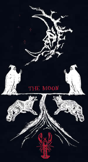 The Moon Tarot Card Wallpaper