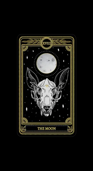 The Moon Tarot Card Wallpaper