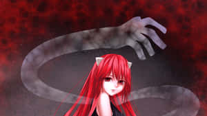 The Mysterious And Powerful Lucy From Elfen Lied Wallpaper