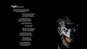 The Mysterious Joker With An Intriguing Quote Wallpaper