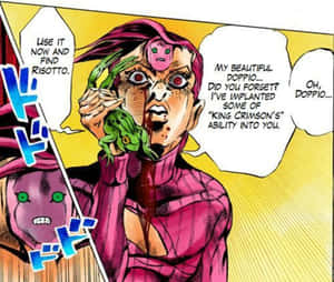 The Mysterious Vinegar Doppio From Jojo's Bizarre Adventure Wallpaper