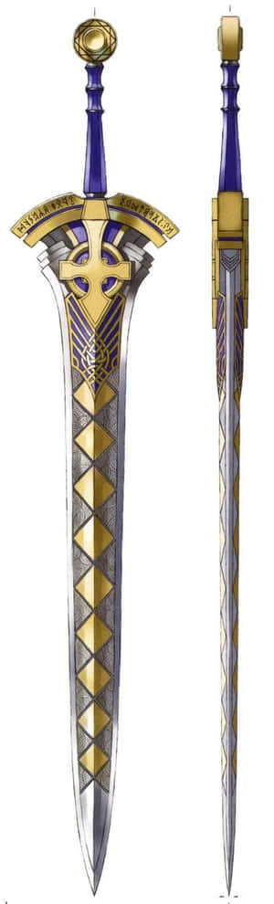 The Mythical Excalibur Sword In The Stone Wallpaper