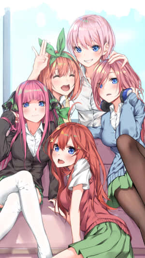 The Nakano Sisters From The Quintessential Quintuplets Wallpaper