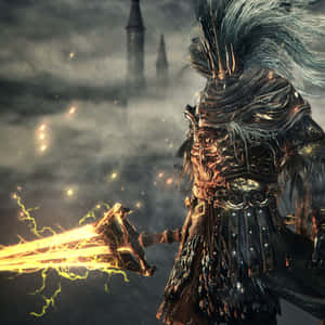 The Nameless King In Fiery Battle Wallpaper