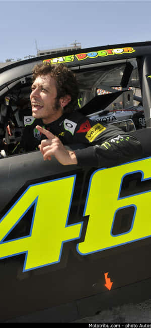 The Nascar Iphone - Get The Most Exciting Racing Action At Your Fingertips Wallpaper