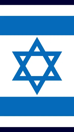 The National Flag Of Israel Displaying The Star Of David Wallpaper