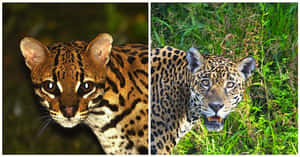 The Natural Beauty Of An Ocelot In The Wild Wallpaper