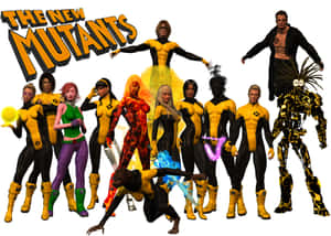 The New Mutants Unite - Marvel Superheroes In Action Wallpaper