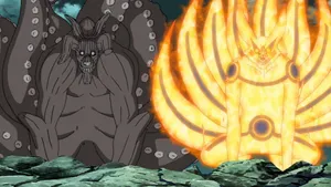 The Nine Tailed Beasts Unleashed Wallpaper