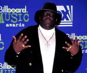The Notorious B.i.g At The 1995 Billboard Music Awards Wallpaper