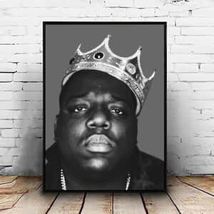 The Notorious Big Portrait On Frame Wallpaper