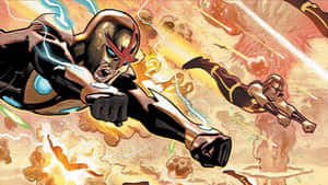 The Nova Corps Protects The Galaxy Wallpaper