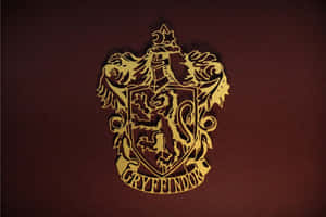 The Official Flag Of The Hogwarts House Of Gryffindor Wallpaper