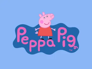 The Official Peppa Pig Logo. Wallpaper