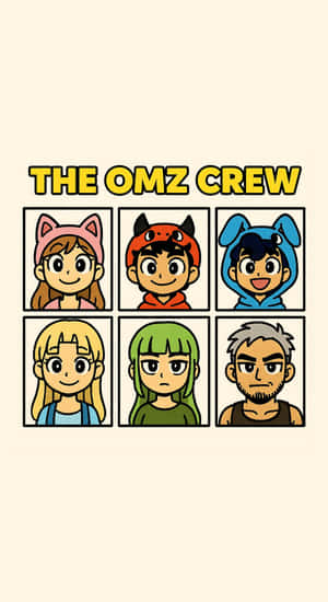 The Omz Crew Characters Wallpaper