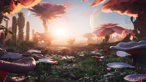 The Outer Worlds 2 Alien Landscape Wallpaper