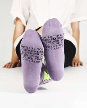 The Perfect Pop Of Color - Get Your Purple Socks Today!