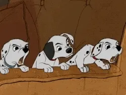 The Pongo And Perdita With Their Puppies In The Iconic Movie 101 Dalmatians Wallpaper