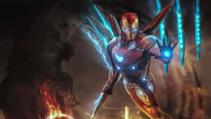 The Power Of Iron Man Suit Wallpaper