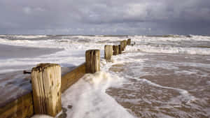 The Power Of The Ocean Storm Wallpaper