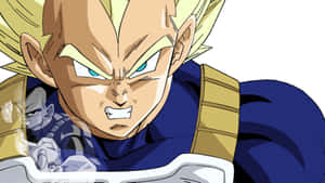 The Power Of The Saiyan Prince Vegeta Wallpaper