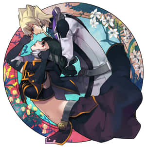 The Powerful Duelist, Jack Atlas, In His Signature Pose. Wallpaper