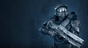 The Powerful Halo Red Team In Action Wallpaper