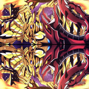 The Powerful Winged Dragon Of Ra Wallpaper