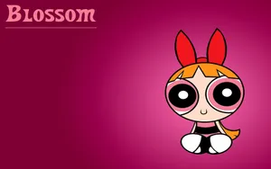 The Powerpuff Girls Blossom Sitting Wallpaper